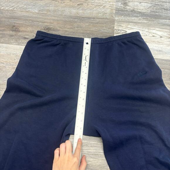 Vintage Nike Blue Mens L Swoosh Spell Out Athleisure USA Made Jogger Sweatpants - Picture 8 of 12